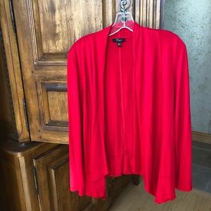 Cupio bright red open cardigan